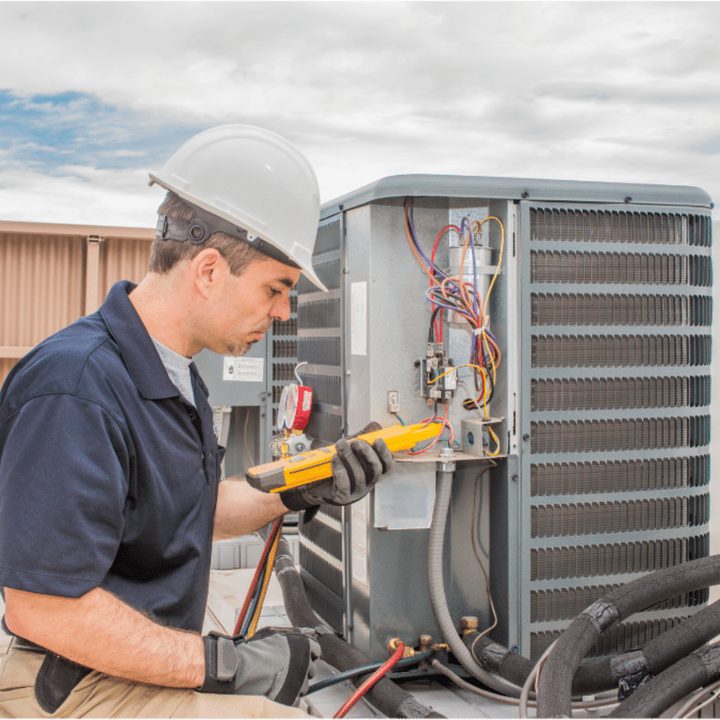 LaSalle Duct Cleaning certified duct cleaning technician on a service call in LaSalle, Ontario